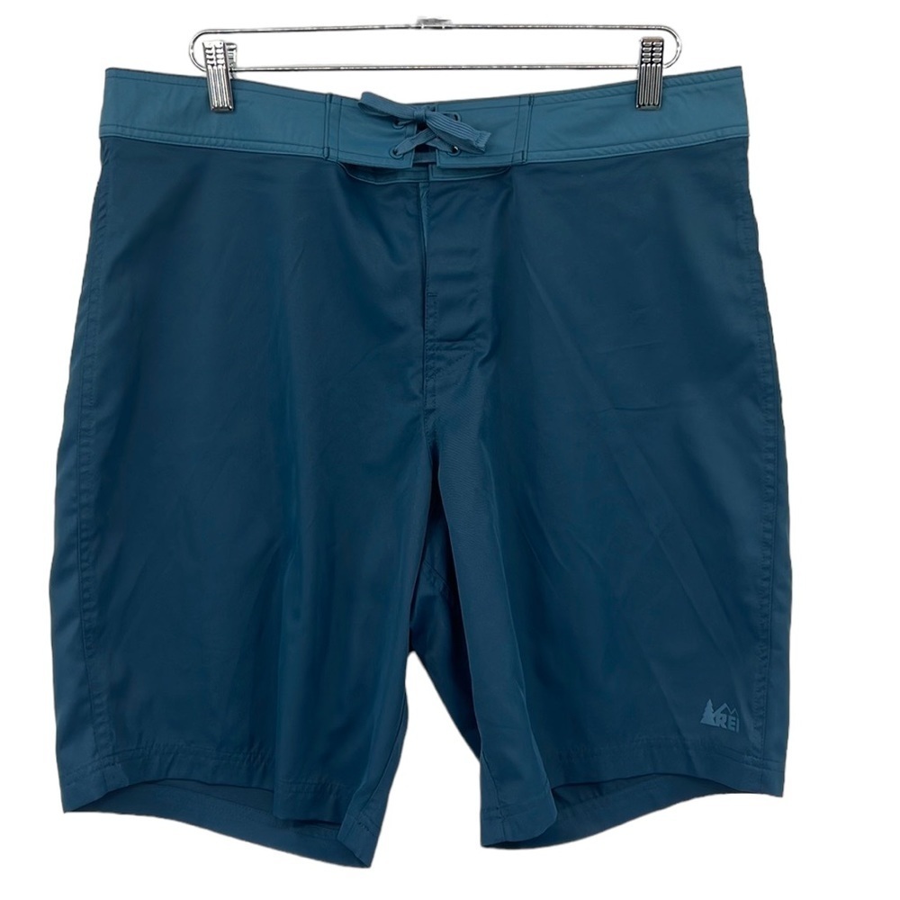 Rei Board Shorts Mens Large Blue Swim Surf Beach Two‎ Tone 10” Inseam